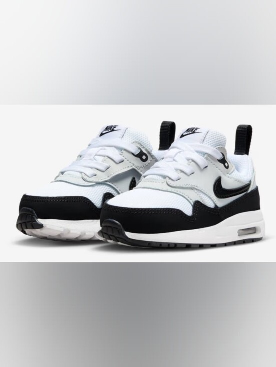Nike Other - Nike Air Max 1 Easyon (TD) White Black Toddler Sneakers Size 4C NIB $65
